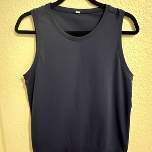 Athleta Navy Sleeveless Women's Workout Top